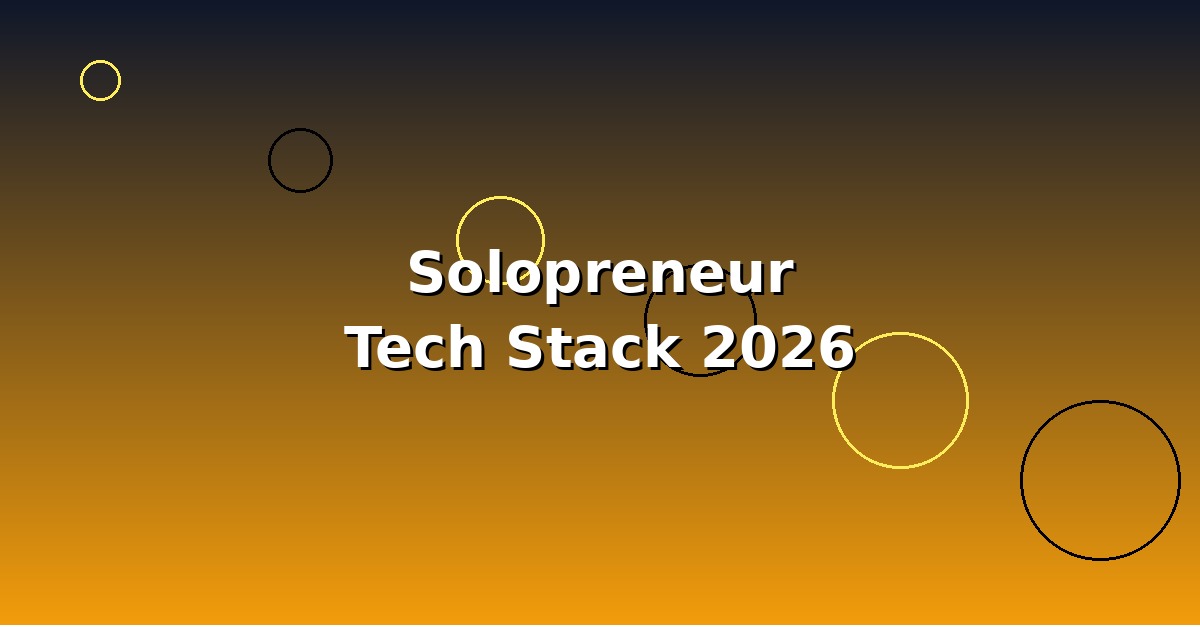 2026 年一人公司技术栈指南:AI 时代的 SaaS 创业者如何武装自己