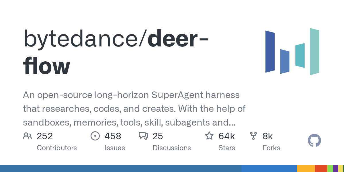 Deer-flow:字节跳动开源的长时程 AI Agent 框架